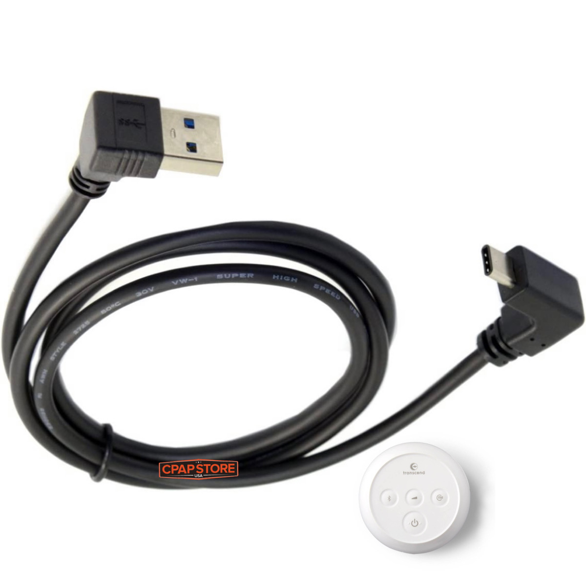 USB-C Data Cable For Somnetics Transcend Micro Auto CPAP Machine - Image 2