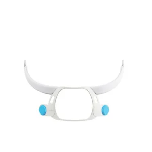 a white cpap mask frame